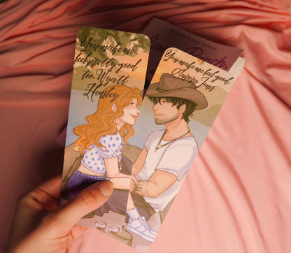 Aurora and Wyatt character art bookmark set