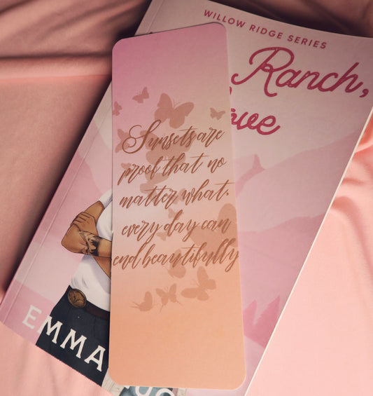 Sunsets are proof Card Bookmark