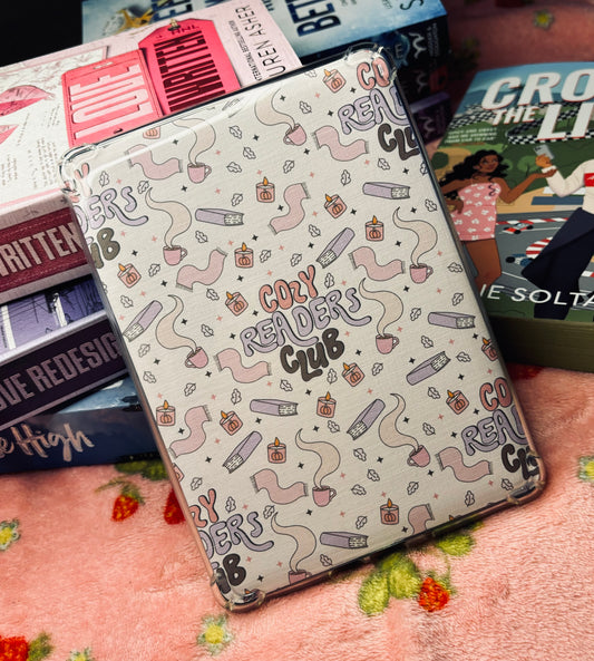 Cozy readers club Kindle Insert - E-reader card insert for clear cases
