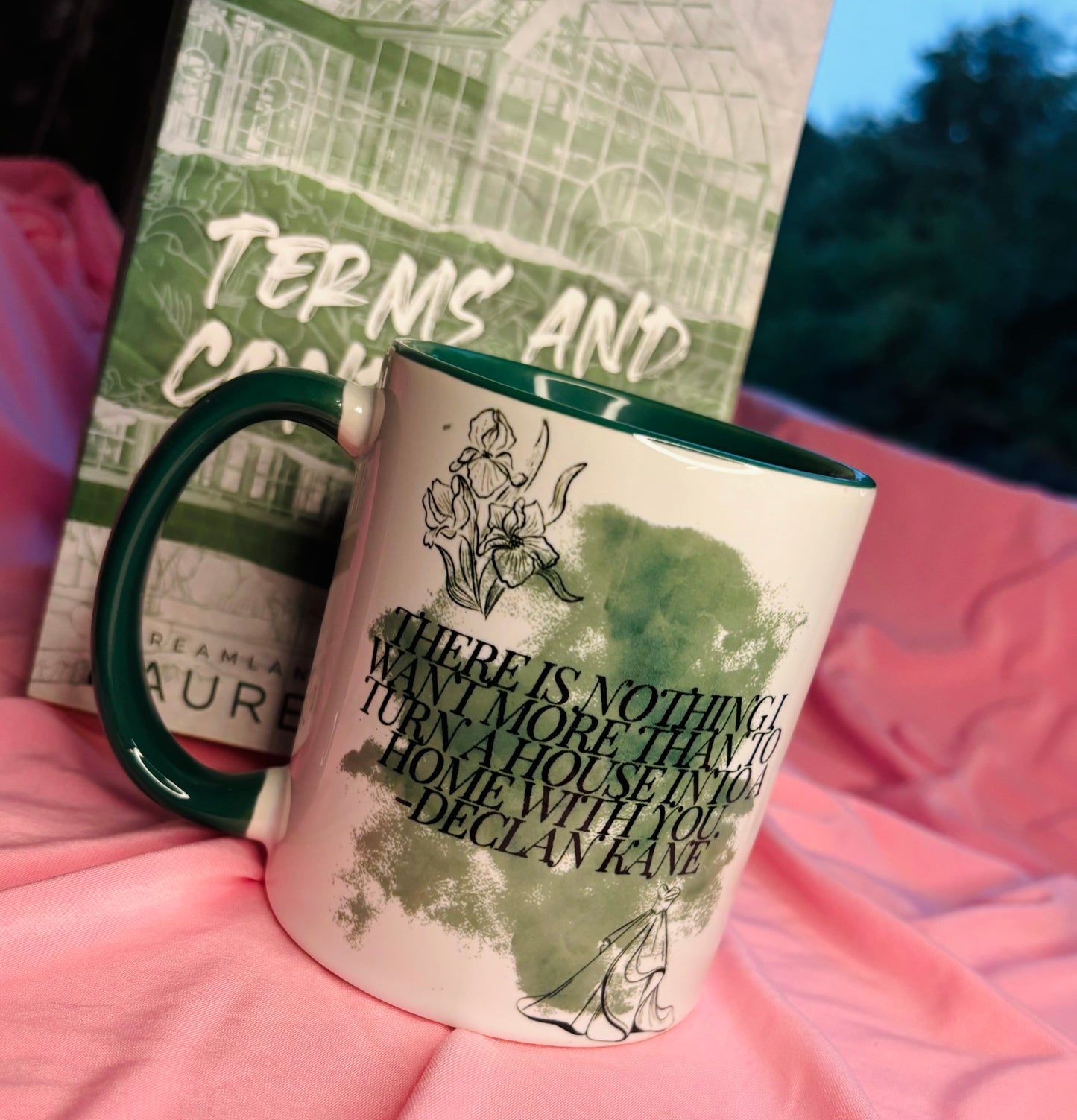 Declan Kane Quote 11oz Mug, Green inner and handle