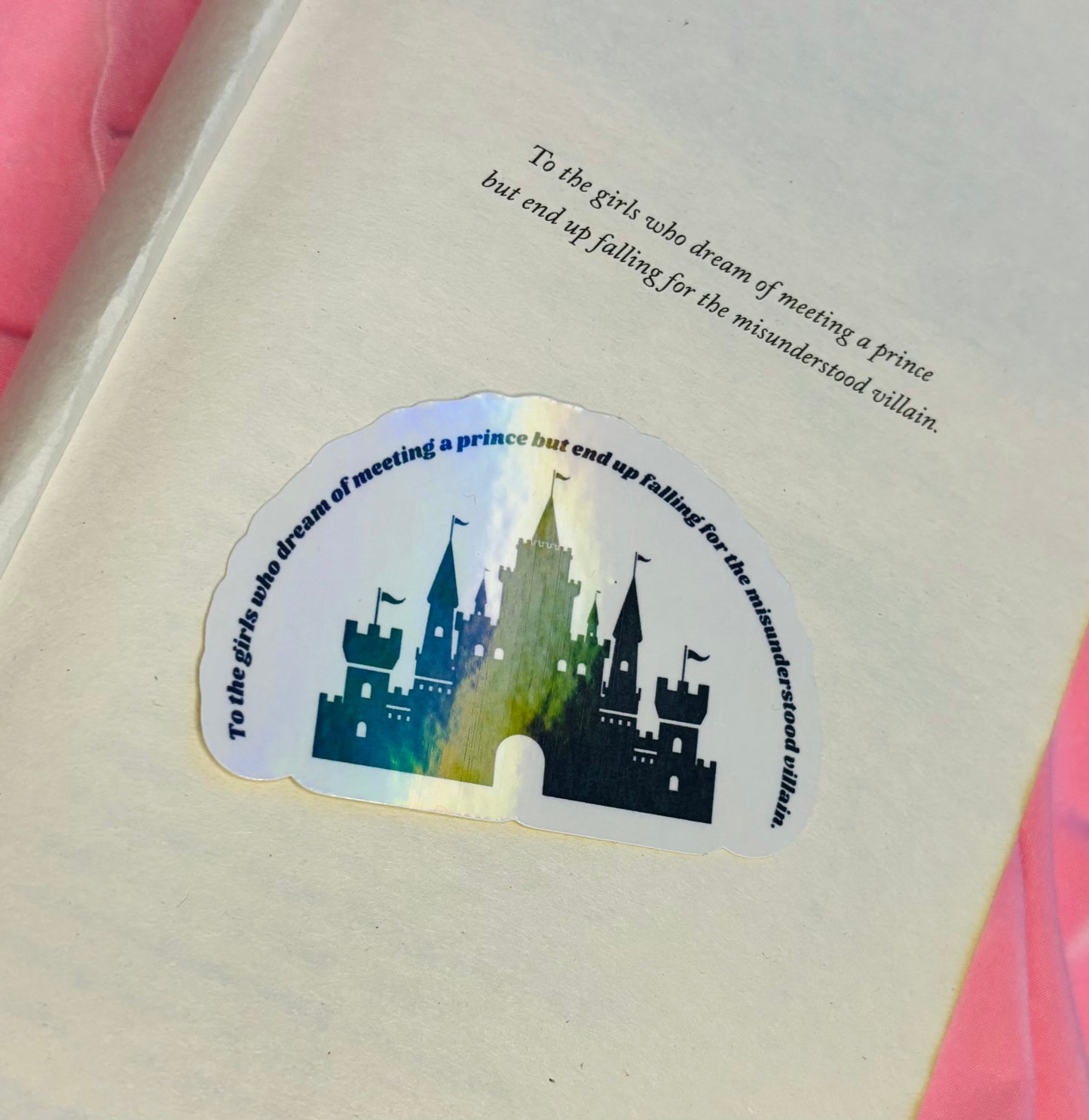 The Fine Print Dedication Holographic Sticker
