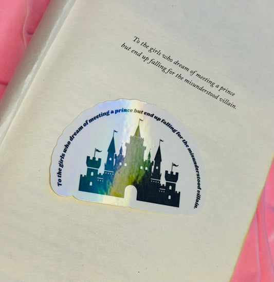 The Fine Print Dedication Holographic Sticker