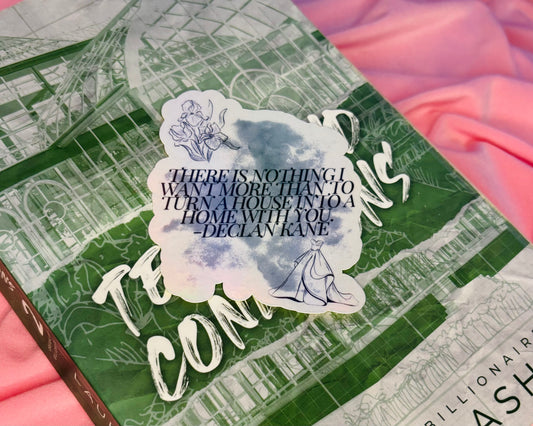 Declan Kane Quote Holographic Sticker