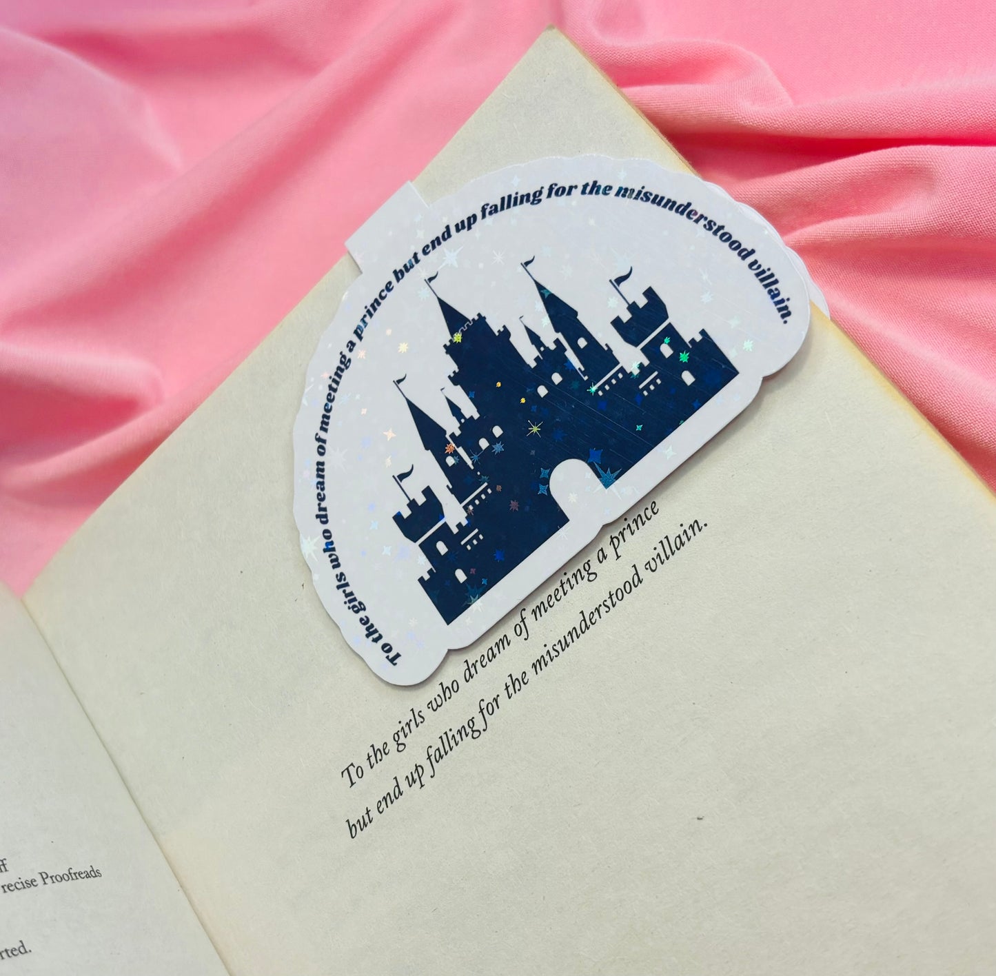 The Fine Print Book Dedication Magnetic Bookmark