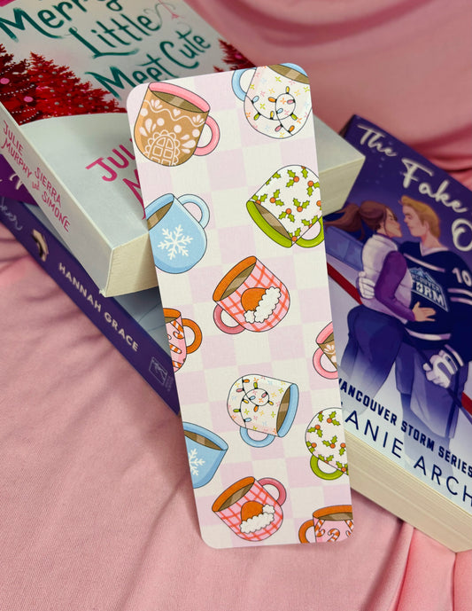 Christmas Mugs Card Bookmark