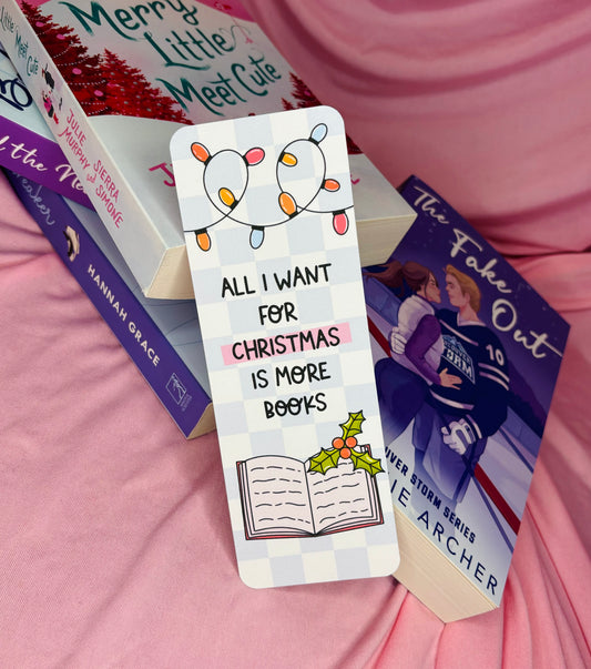 All I want for Christmas Card Bookmark